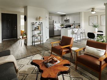 Spacious open-concept living room